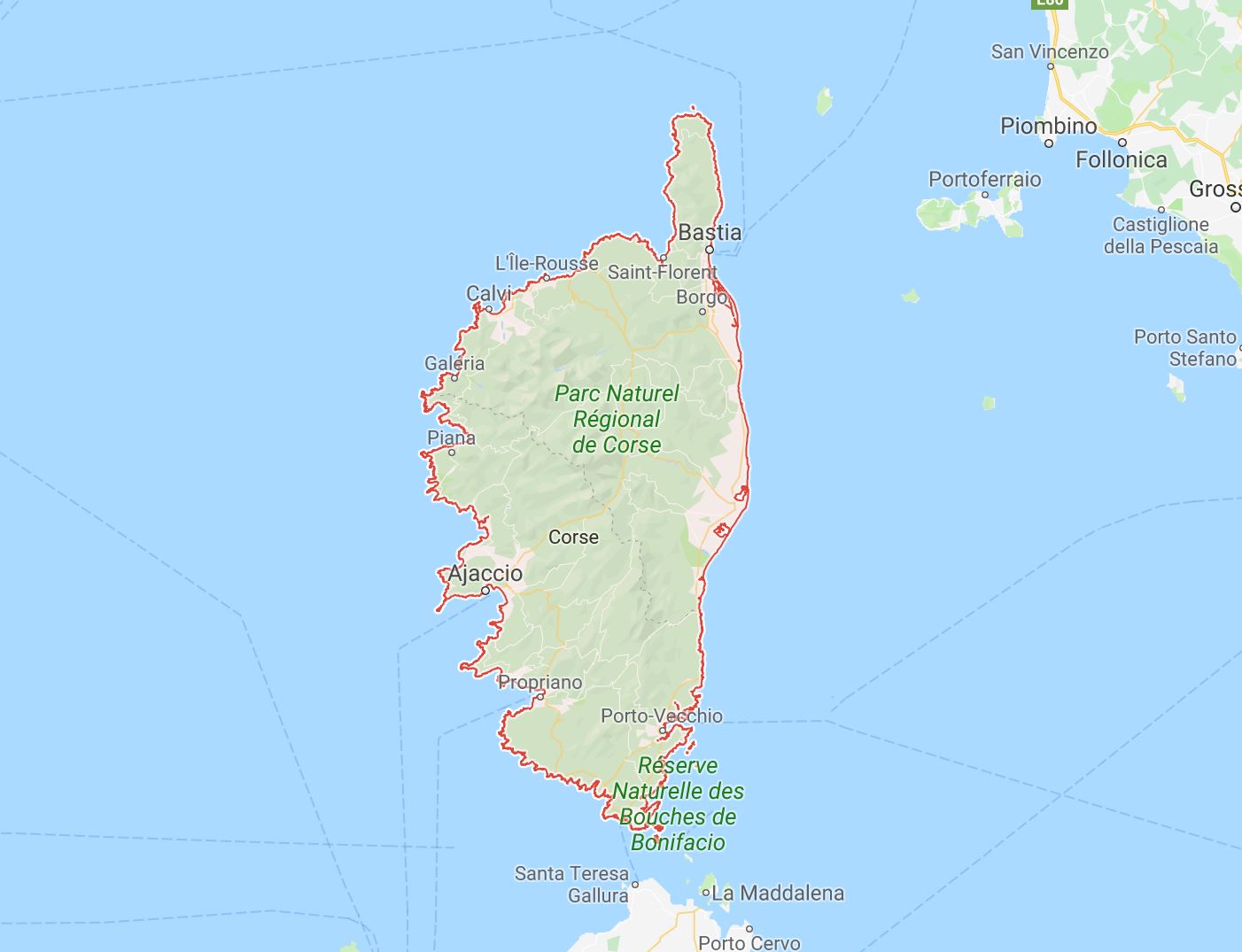 Notre carte de dépannage et réparation en Corse